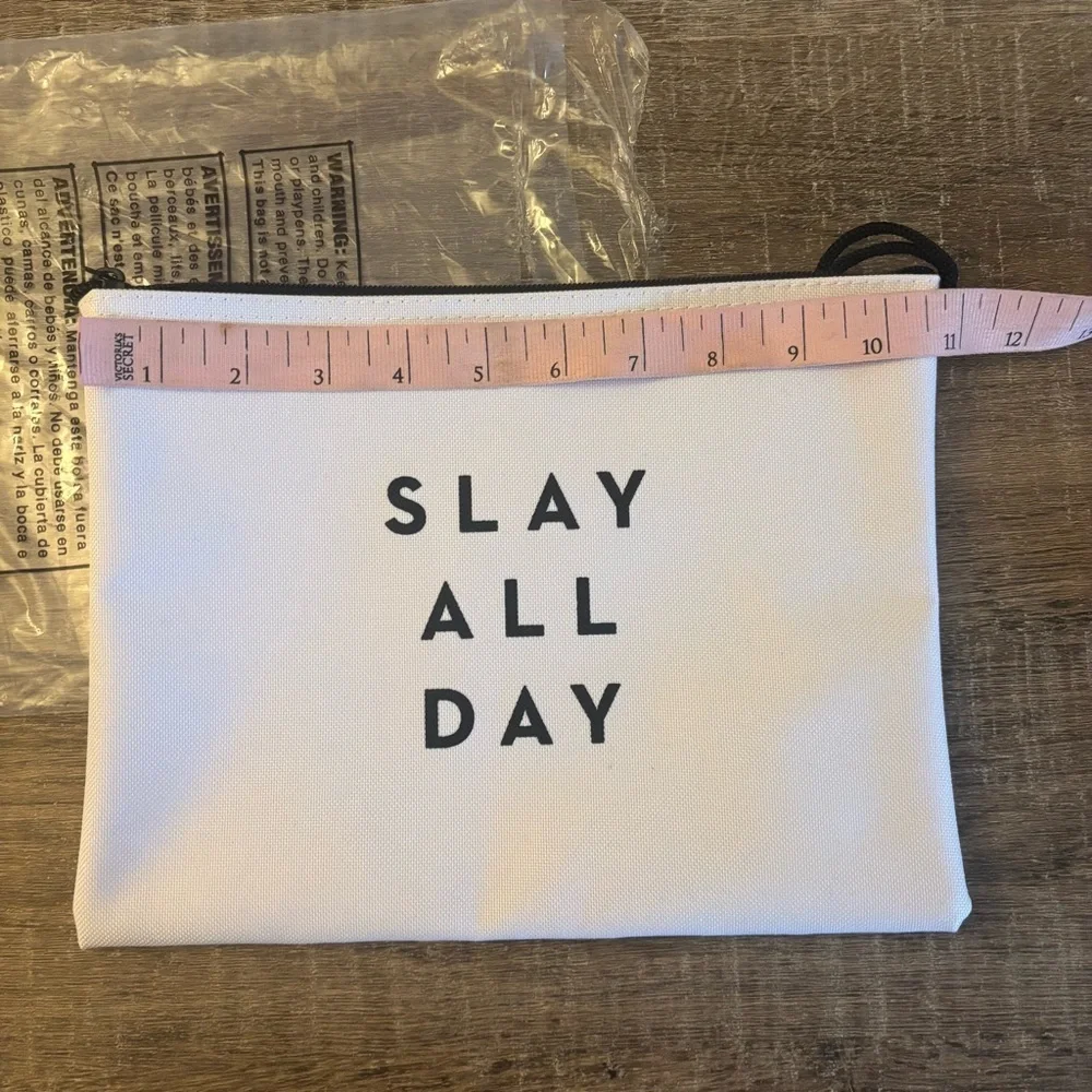 Milly White Clutch with Black Details